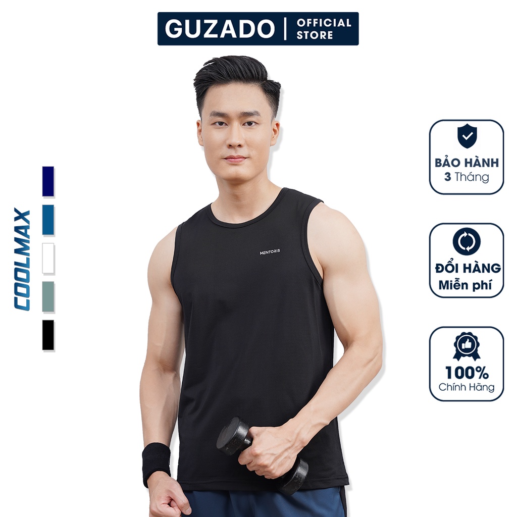 Áo ba lỗ nam Guzado tanktop thể thao khỏe khắn,rộng rãi thoáng mát,vận động thoải mái GBL2201