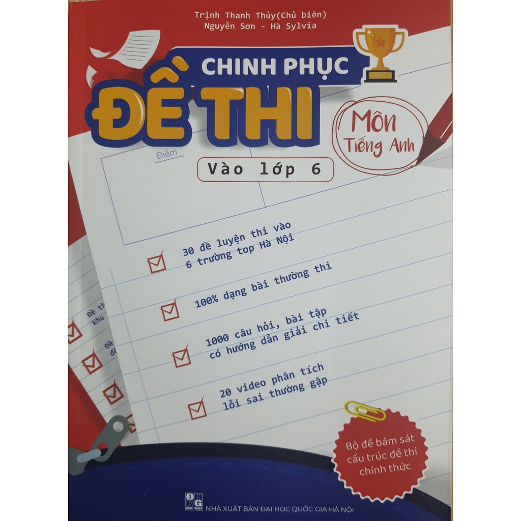 Sách - Chinh phục Đề thi vào lớp 6 Môn Tiếng Anh | BigBuy360 - bigbuy360.vn