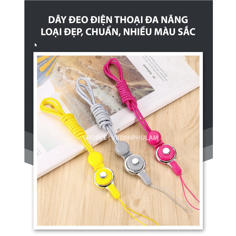 [HCM - GRAB] Dây đeo điện thoại - thẻ tên nhiều màu NHỰA CỨNG TRỰC TIẾP TỪ nhà SX