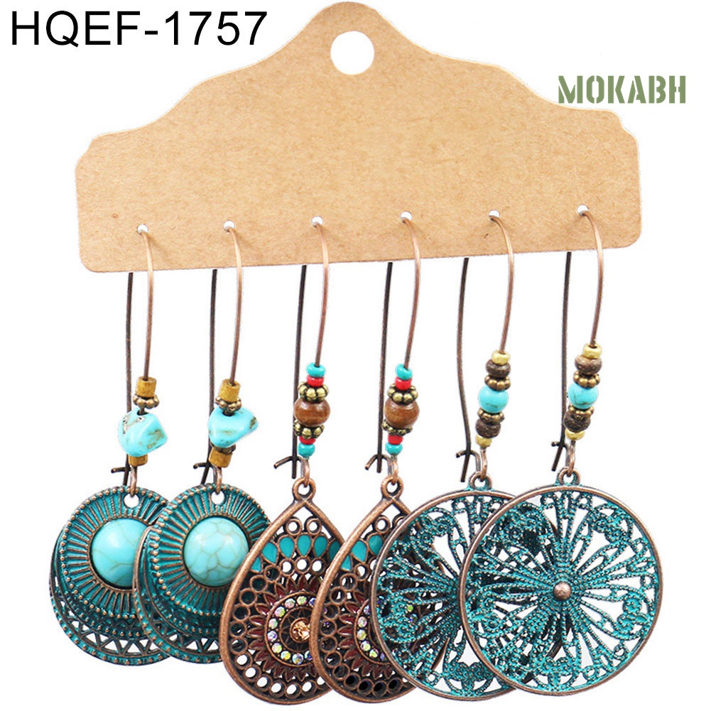 Set 3 Đôi Khuyên Tai Thời Trang Cho Nữ