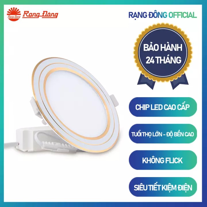 Đèn LED Âm trần Panel Đổi màu 3 chế độ Rạng Đông 7W - 9W - 12W PT05 ĐM( ánh sáng thay đổi TRẮNG- VÀNG TRUNG TÍNH- VÀNG )