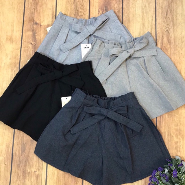 Quần sooc buộc nơ