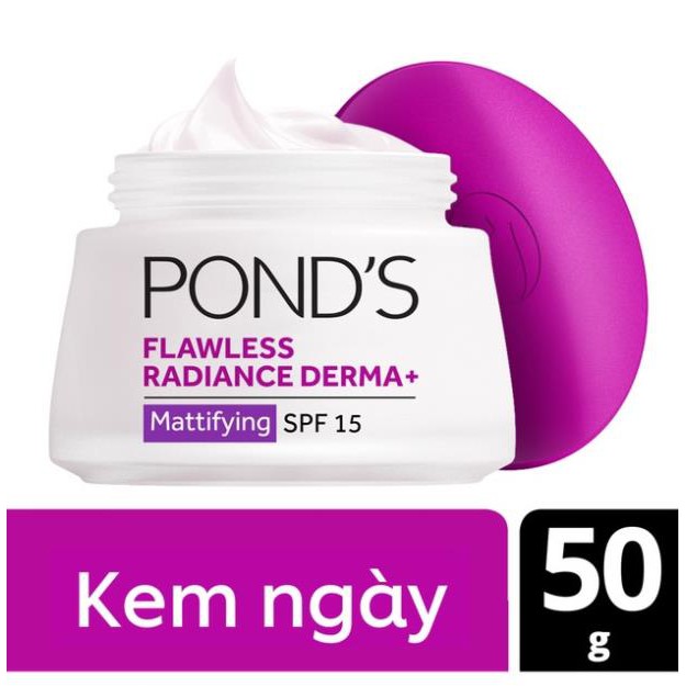 Combo kem dưỡng trắng da cao cấp ponds 50g ngày và đêm không tì vết