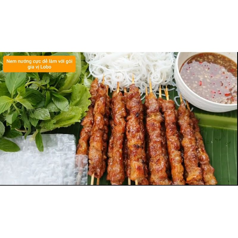 Gói Gia vị làm nem nướng Lobo Thái 70g / chạo tôm thịt. Nam Nuong Seasoning Mix 💯 Nhập khẩu chính hãng