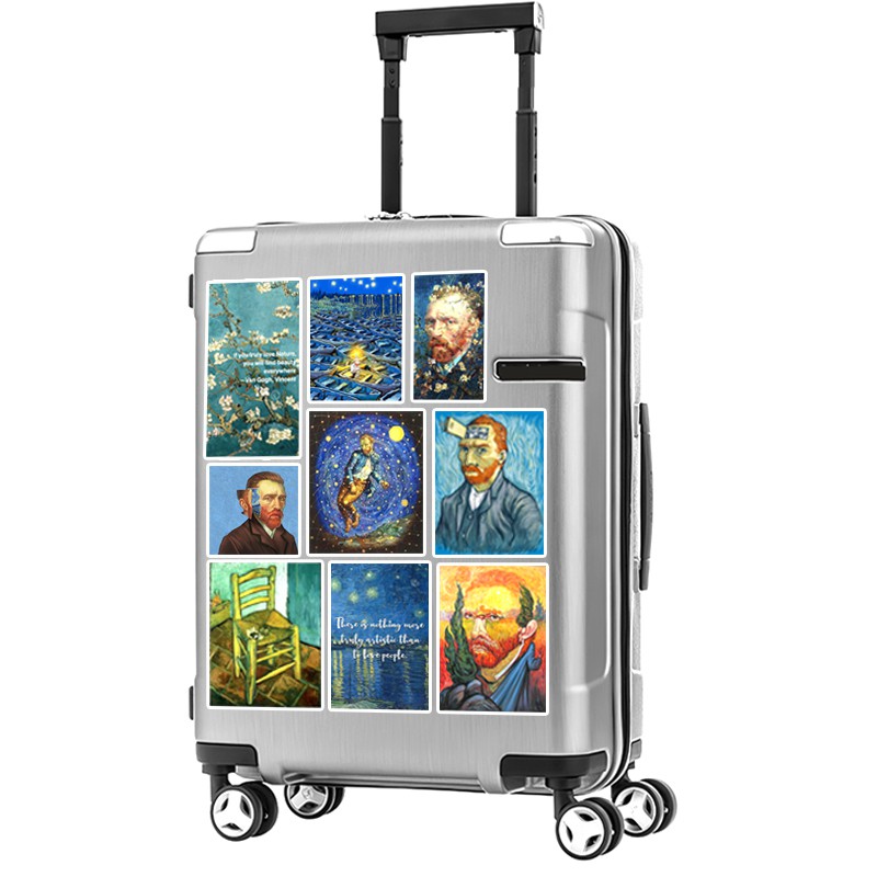 Sticker Dán Laptop, Dán Điện Thoại, Dán Nón Bảo Hiểm, Tem Dán Xe Chống Thấm Nước, Chống Bay Màu  | Chủ Đề Van Gogh