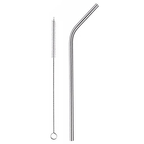 Bộ ống hút bằng thép không gỉ (inox) và 1 cọ vệ sinh