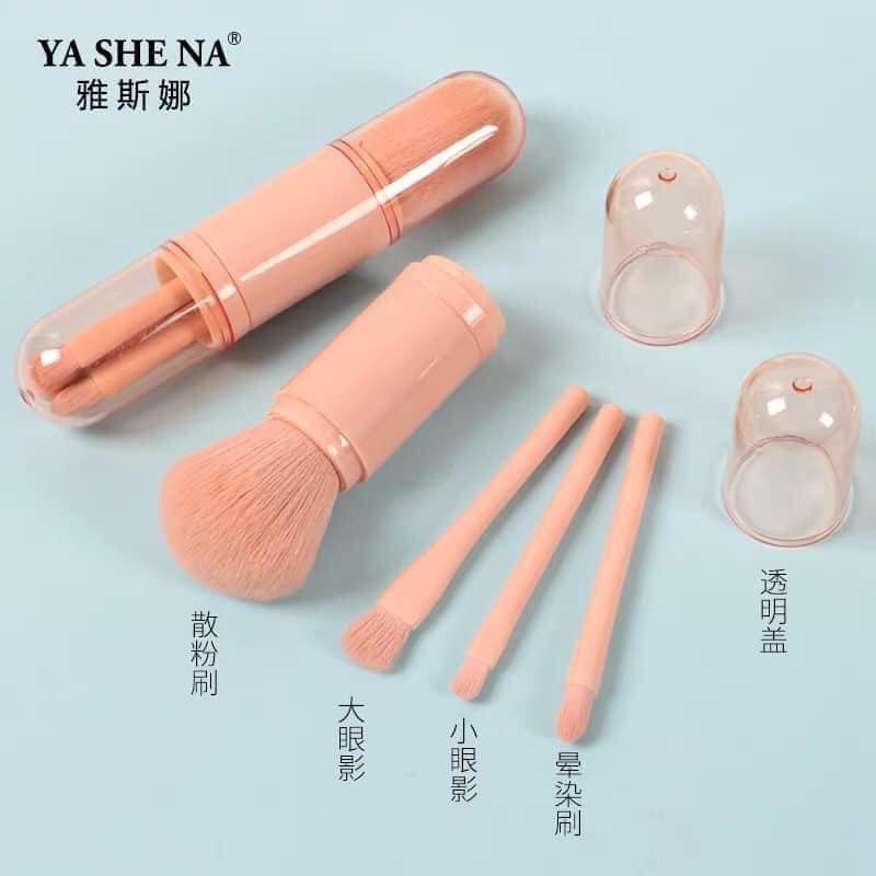 set cọ màu hồng 3 in 1