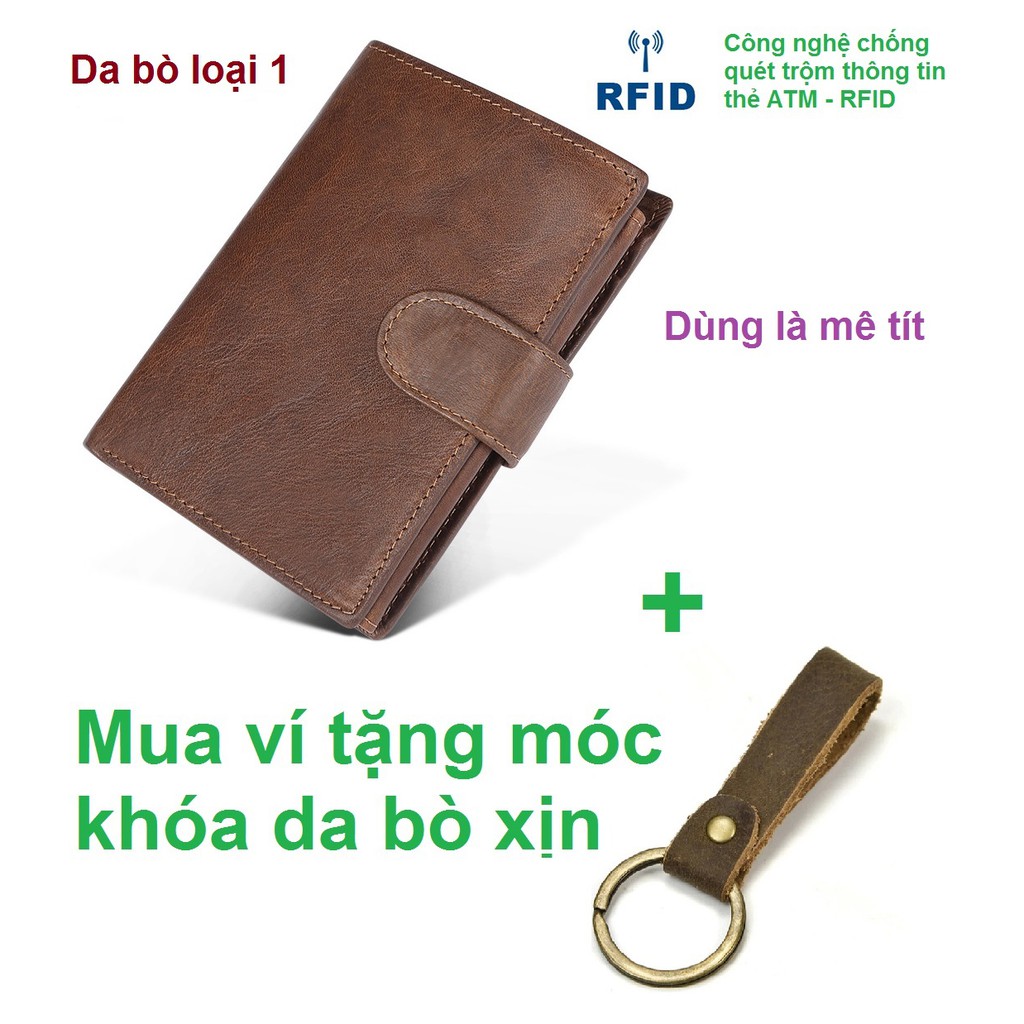 Ví da bò cao cấp VTC18A (Thực dụng và công năng)