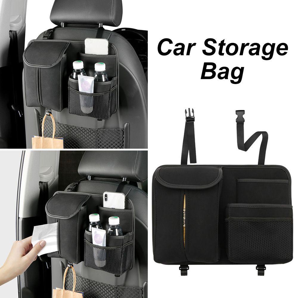 JONYE Túi Lưới Đựng Đồ Đa Năng Bằng Da Lộn Gắn Sau Lưng Ghế Xe Hơi