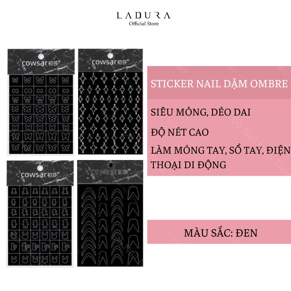 Sticker nail dặm ombre LADURA