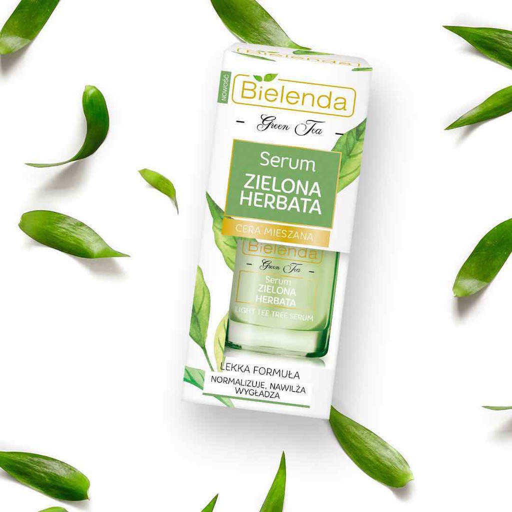 Serum Bielenda Trà Xanh Green Tea-Đặc loại bỏ Da Mụn, làm dịu da dầu, cải thiện lão hóa.