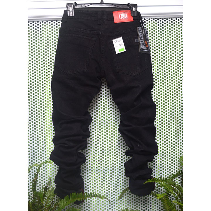Quần Jeans nam rách full in black