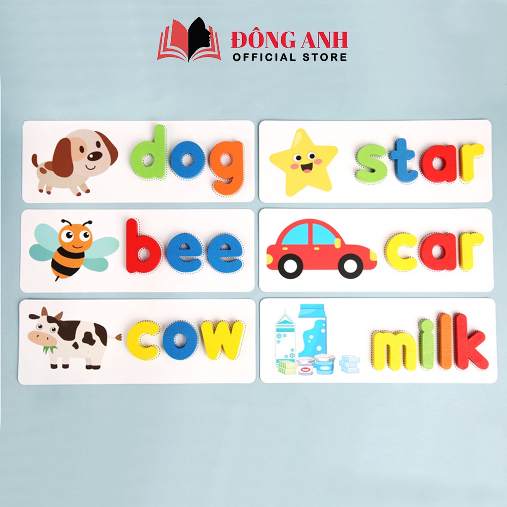 Đồ chơi ghép chữ và đánh vần tiếng anh Baostore Spelling Game dành cho bé từ 3 tuổi trở lê