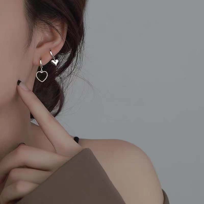 Hoa tai hình trái tim phong cách cổ điển dành cho nữ