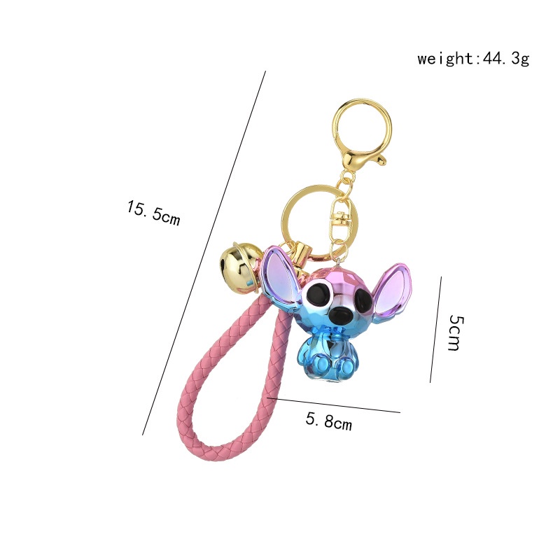 Móc Khóa Hình Lilo Stitch 3D Dễ Thương Nhiều Màu Sắc