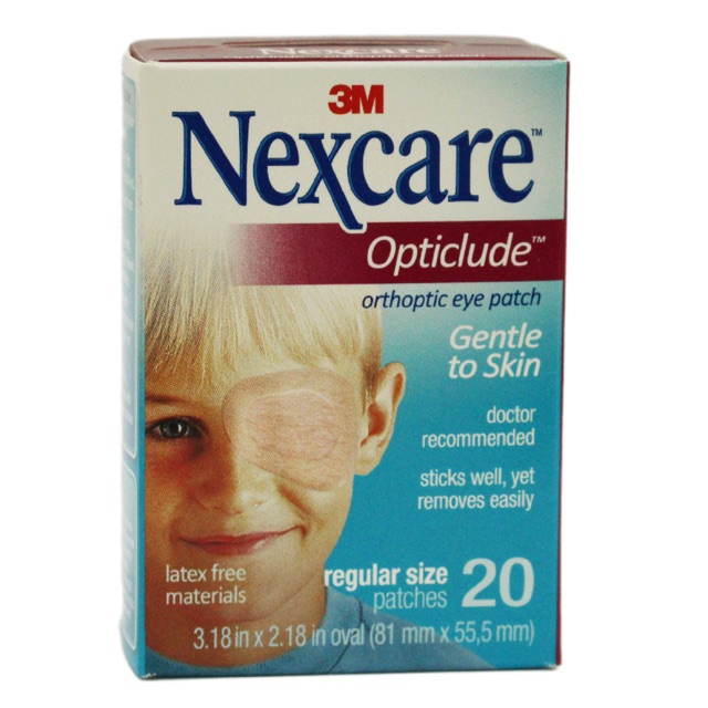 Miếng dán mắt 3M Nexcare tập nhược thị cho trẻ trên 5 tuổi
