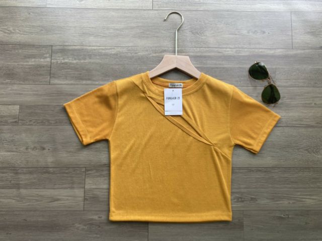 Áo Croptop khoét ngực thun borip A3 | BigBuy360 - bigbuy360.vn
