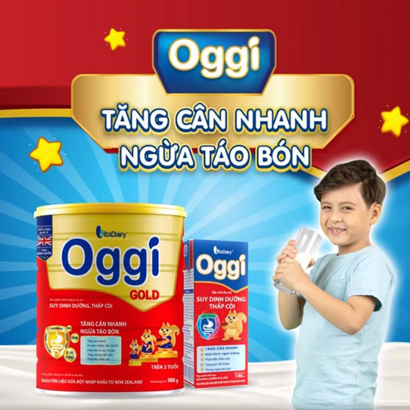 SỮA BỘT OGGI GOLD 900G CÓ MÃ QR TÍCH ĐIỂM - DATE 2024 CHO BÉ SUY DINH DƯỠNG