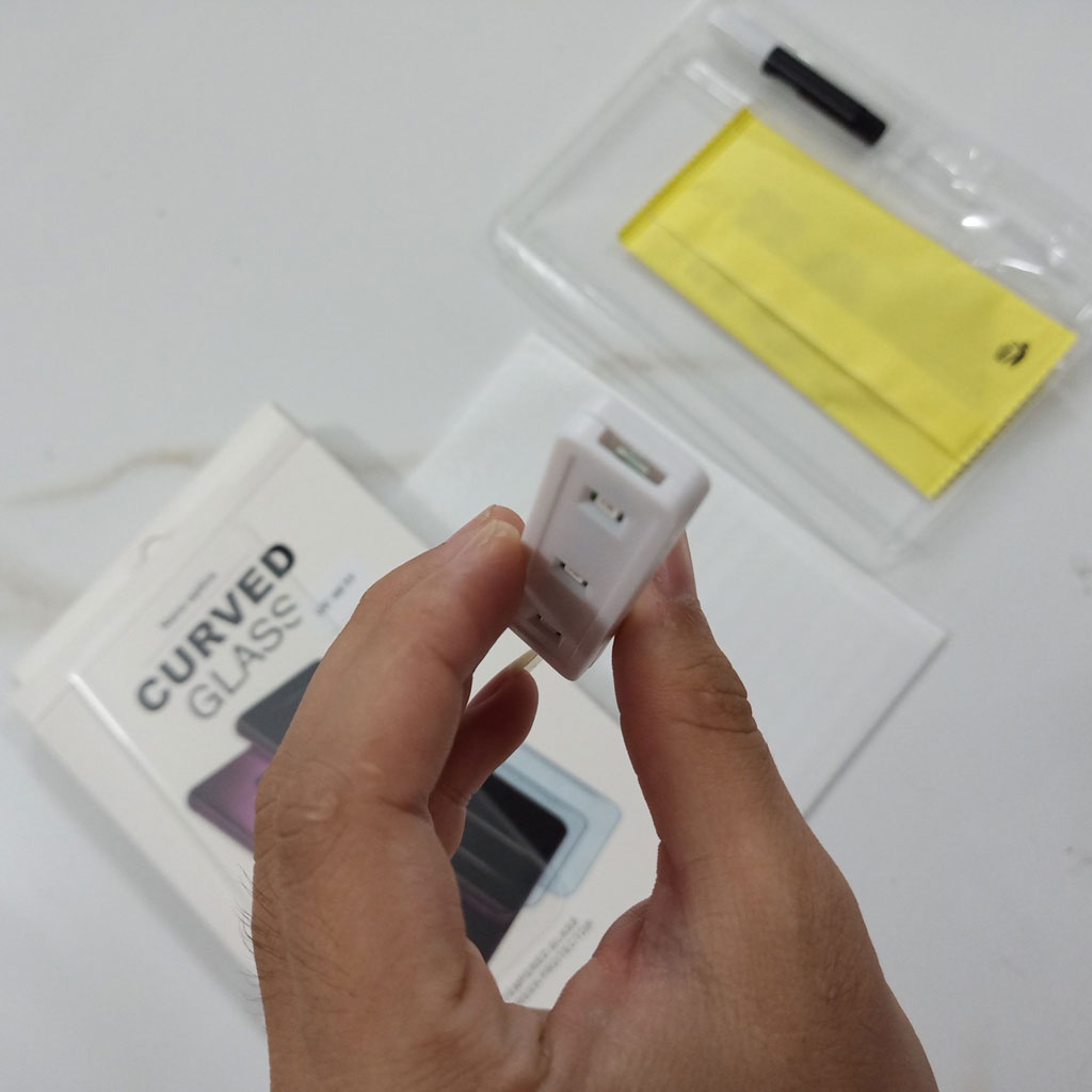 Kính cường lực Samsung S21 Ultra màn hình cong Full keo UV - Dễ dàng dán tại nhà - Phụ kiện ATI