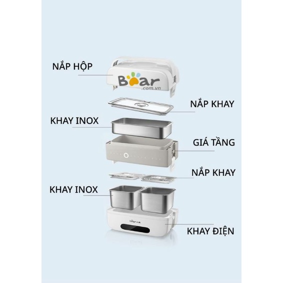 Hộp cơm hâm nóng bear dfh-b15z7