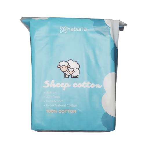 Bông Tẩy Trang Cừu Habaria Sheep Cotton 234 Miếng