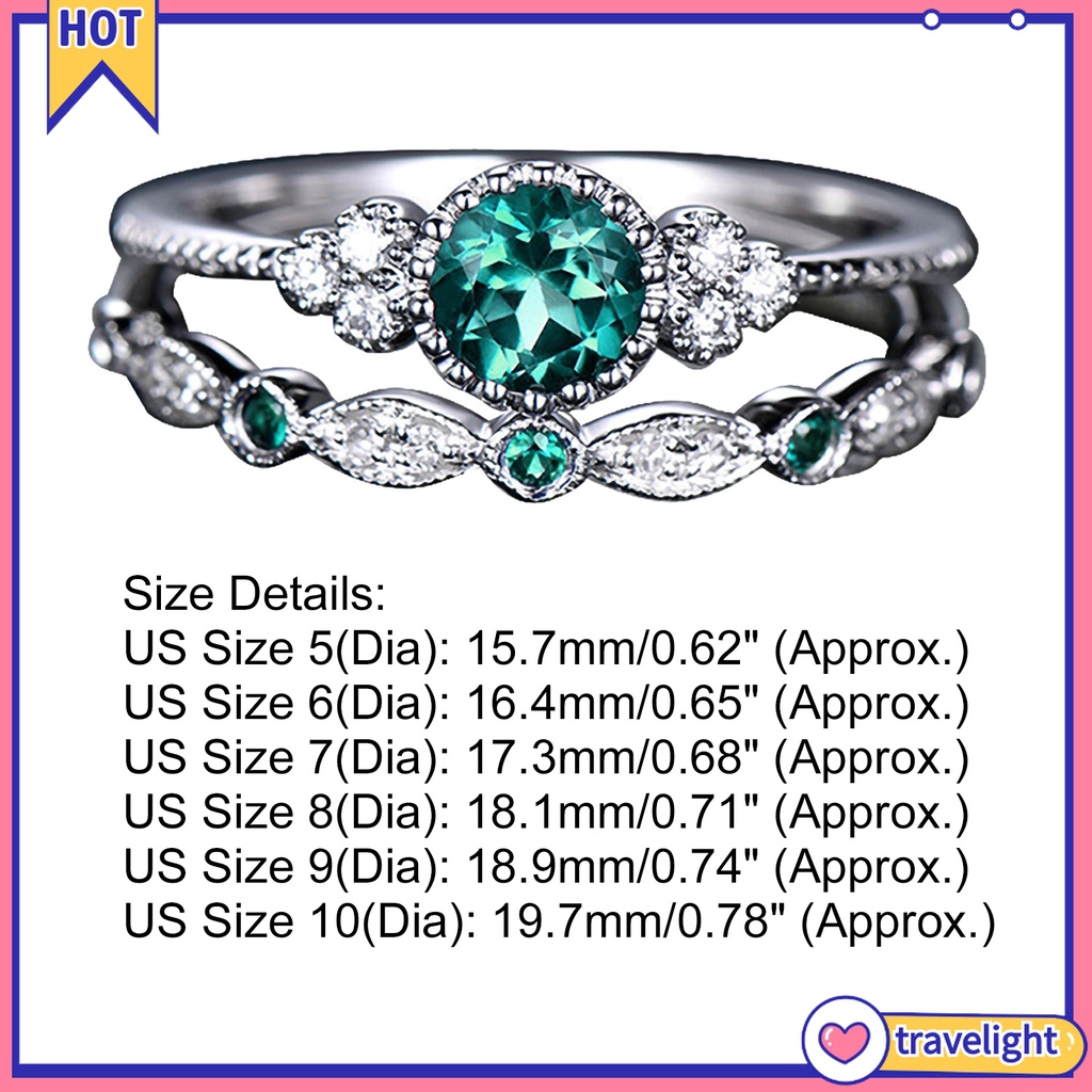 (Travelight) Set 2 Nhẫn Thép Không Gây Dị Ứng Cho Cặp Đôi K1