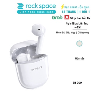 Tai nghe Bluetooth không dây Rockspace EB200 true wireless, có mic, chơi game, nghe nhạc - Hàng chính hãng có bảo hành