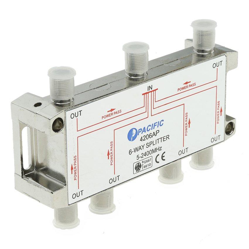 Bộ chia truyền hình cáp 1 ra 6 Pacific loại 1 tốt - Điện Việt