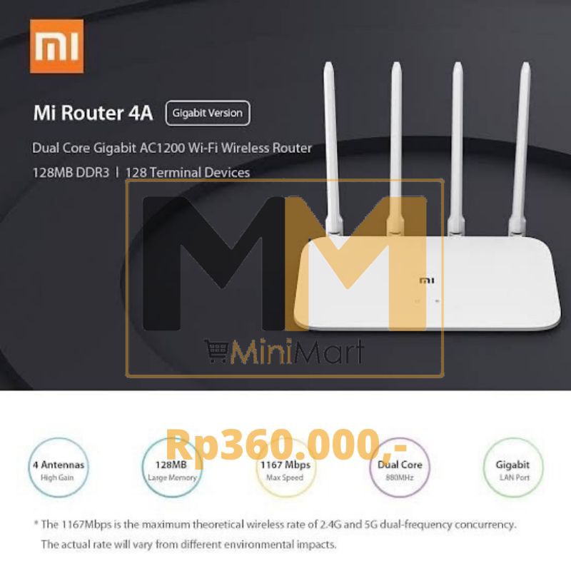 Xiaomi Router 4a Gigabit - Dual Core Bản Quốc Tế - Lan / Wireless