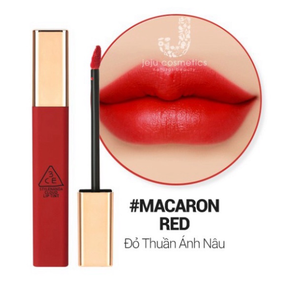 Son 3CE Cloud Lip Tint Macaron red