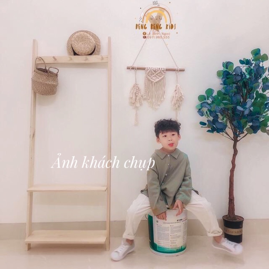 [ VIDEO ] KỆ CHỤP ẢNH DECOR SHOP QUẦN ÁO - KỆ TREO QUẦN ÁO LIVESTREAM 2 BẬC