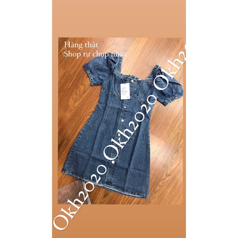 Đầm Denim Jean Hàn Siêu Xinh (Có feedback thật) | BigBuy360 - bigbuy360.vn