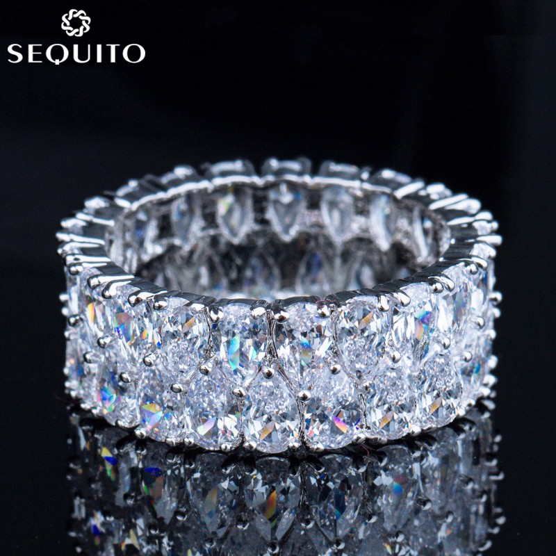 💎Nhẫn Đính Đá Zircon Mạ Điện Cao Cấp Sang Trọng R024
