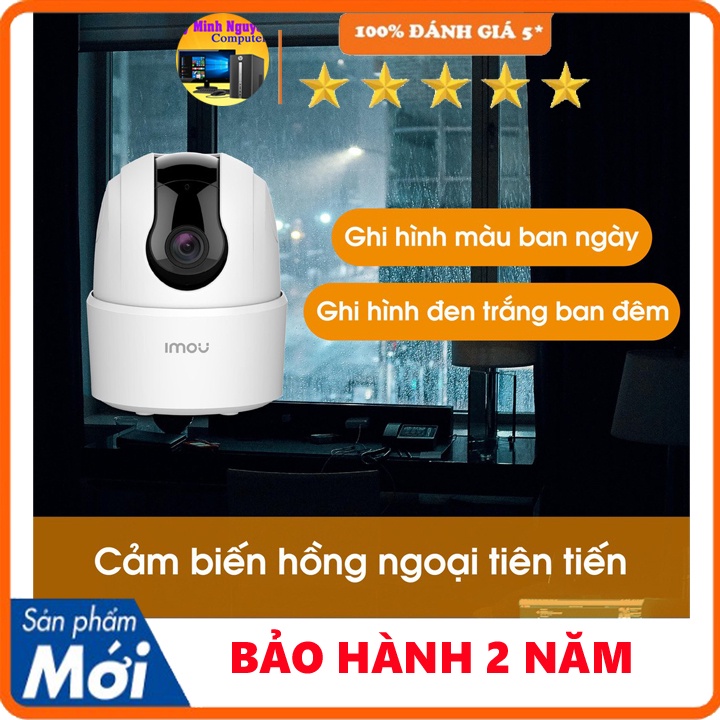 Camera wifi xoay 360 IMOU Ranger2C-D TA22CP-D trong nhà còi hú báo động, chính hãng, bảo hành 24 tháng