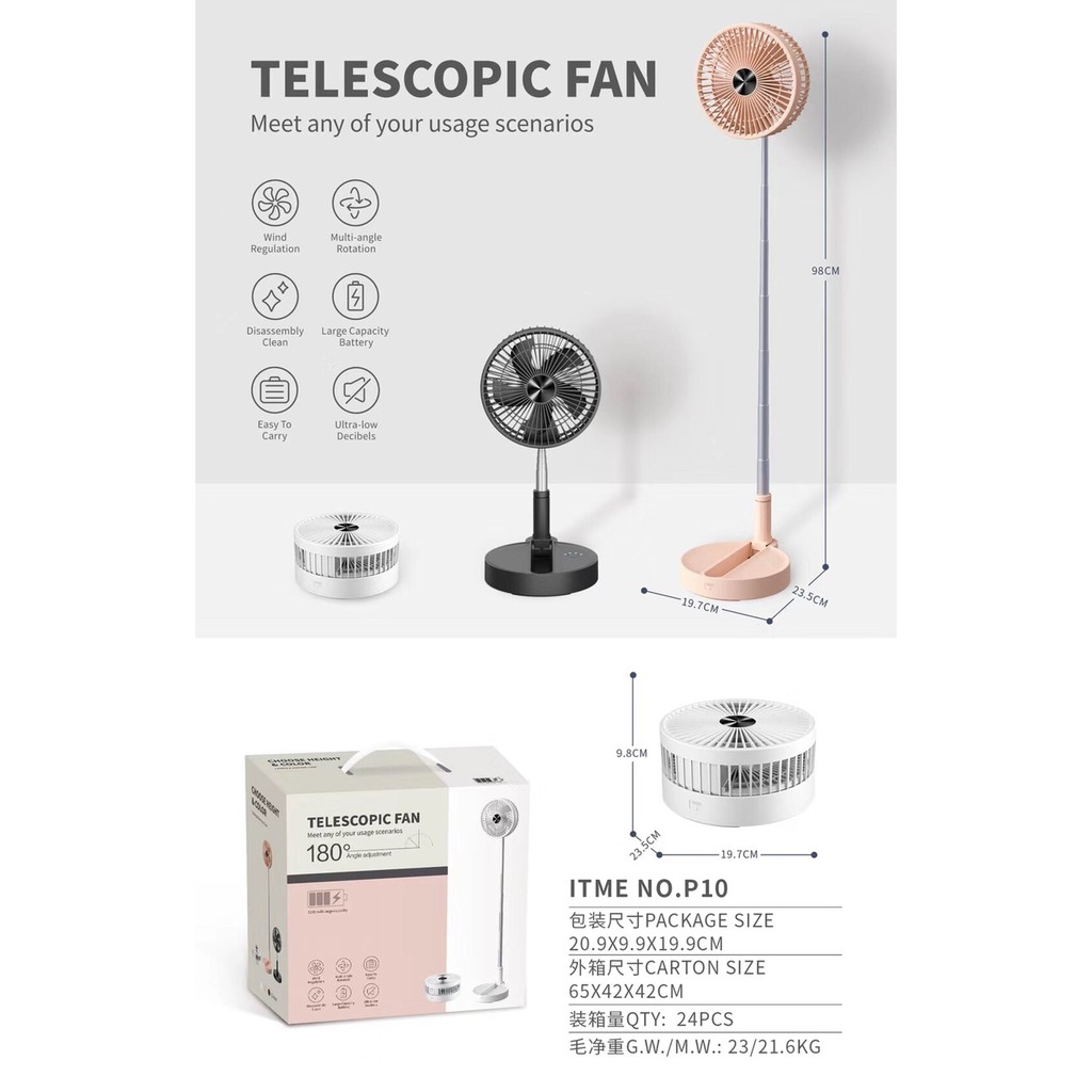 Quạt Sạc Tích Điện 1m2 Đa Năng Quạt Gấp Gọn Du Lịch Cắm Trại , Quạt Trấn Thàh Đa Năng P10 Gía Rẻ . 4 Chế Độ Gió Tự Nhiên | BigBuy360 - bigbuy360.vn