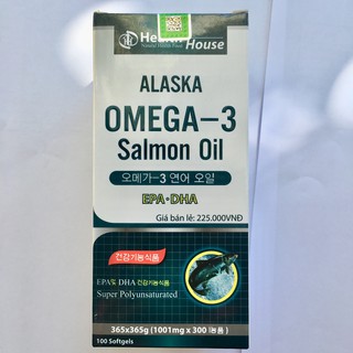 Viên uống dầu cá hồi Omega 3 alaska Salmon oil lọ 100 viên