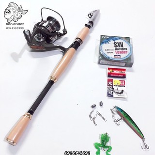 Bộ cần câu cá lure shimano máy đứng
