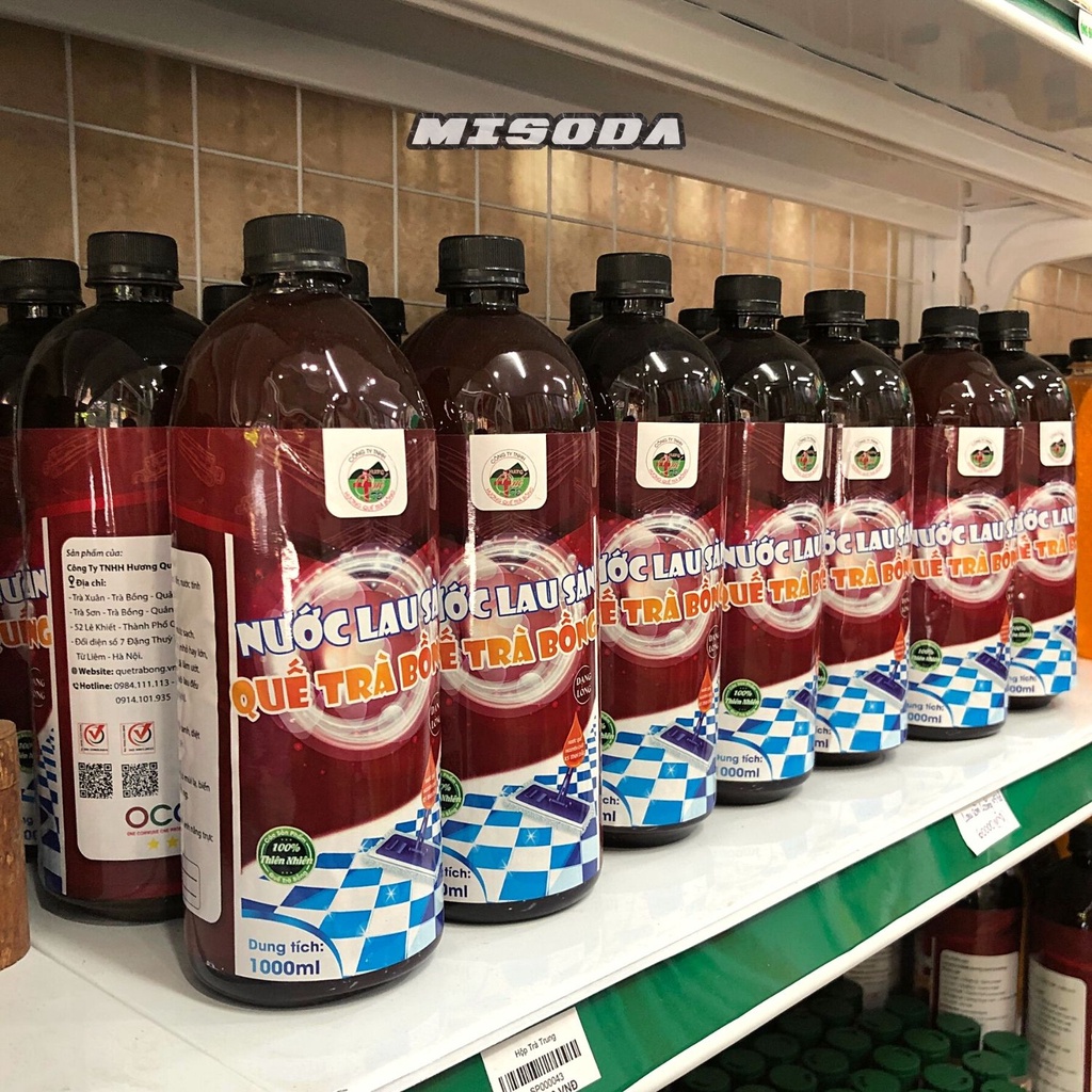 Nước lau sàn Hương Quế Trà Bồng 1000ml - 5000ml, Organic thiên nhiên diệt khuẩn, xua đuổi côn trùng , an toàn cho da