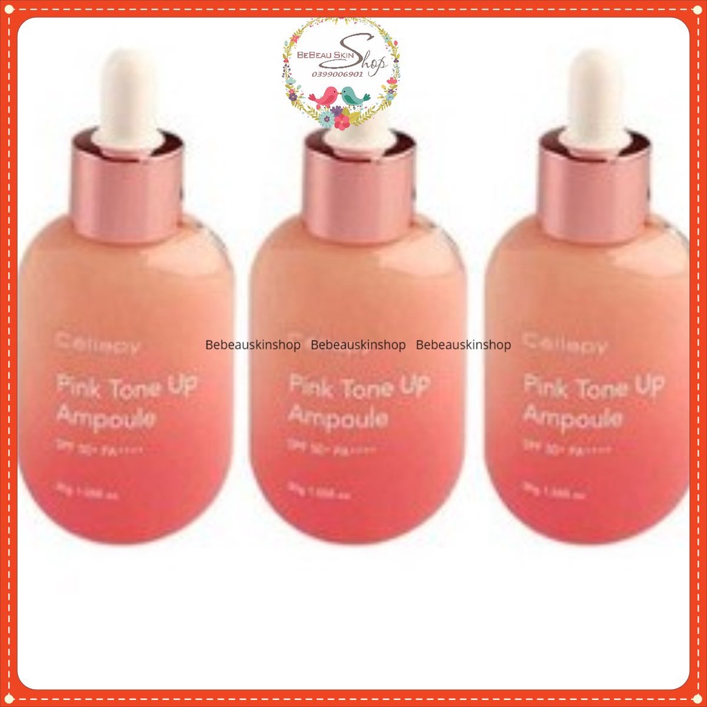 Free shipSerum chống nắng dưỡng trắng hồng, nâng tone CELLAPY PINK TONE UP AMPOULE 30MlTinh chất serum gì mà DƯỠNG TRẮ