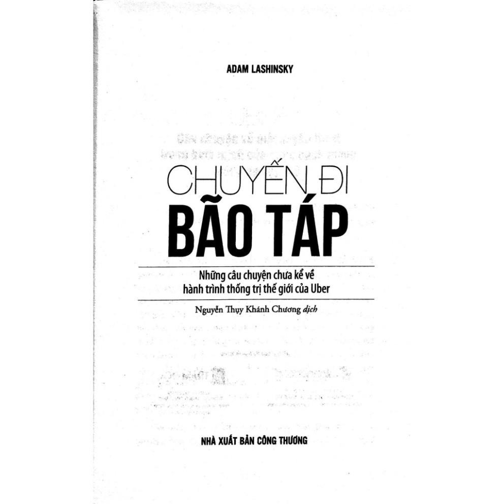 Sách Alphabooks - Uber: Chuyến đi bão táp
