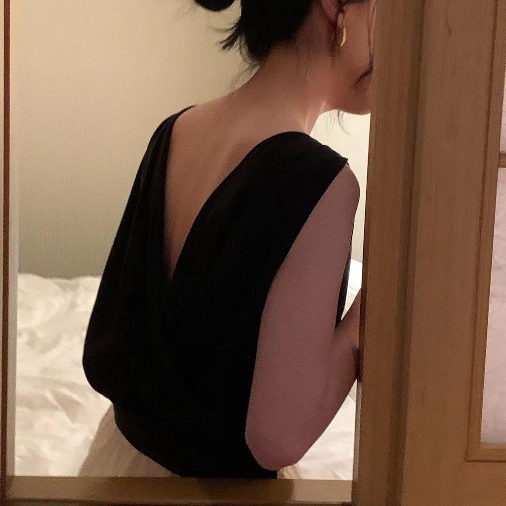 Bán Chạy!Áo Voan Không Tay Chiết Eo Thời Trang Mùa Hè Hàn Quốc 2022 Dành Cho Nữ