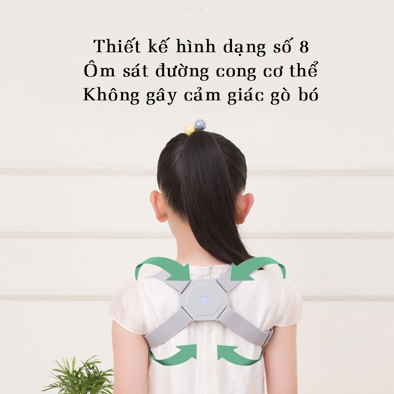 Đai Chống Gù Lưng Có Cảm Biến Rung Thông Minh Nhắc Nhở DD305