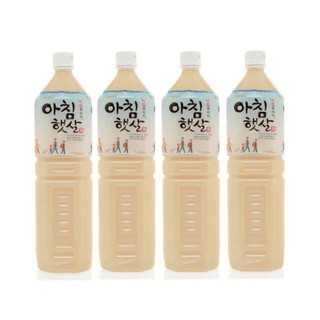 Combo 4 Chai Nước Gạo Rang Woongjin Hàn Quốc Morning Rice Chai 1.5L