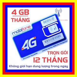 Sim 4G Mobifone MDT250A trọn gói 1 năm không cần nạp tiền, cam kết bảo hành 12 tháng