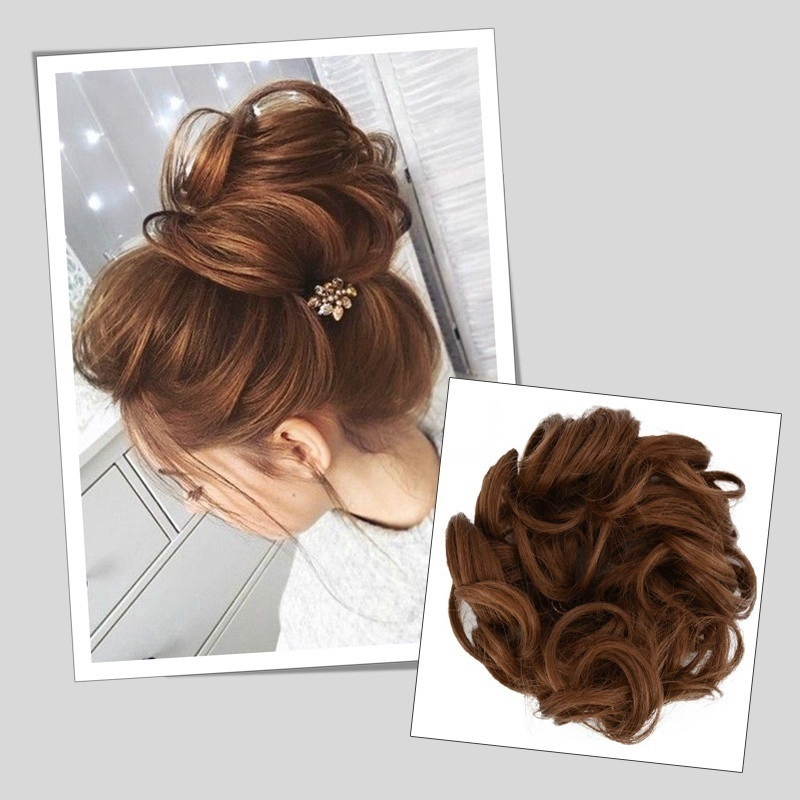 Lọn tóc giả dùng búi đuôi tóc Wigsin chất liệu sợi tổng hợp
