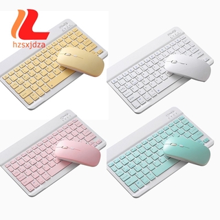 Bàn Phím + Chuột Bluetooth 10 Inch Màu Vàng