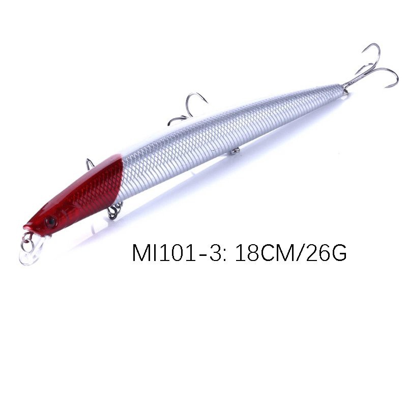 Mồi Câu lure, cá chẽm , có mú, cá ngão , cá biển dài 18cm nặng 26gr