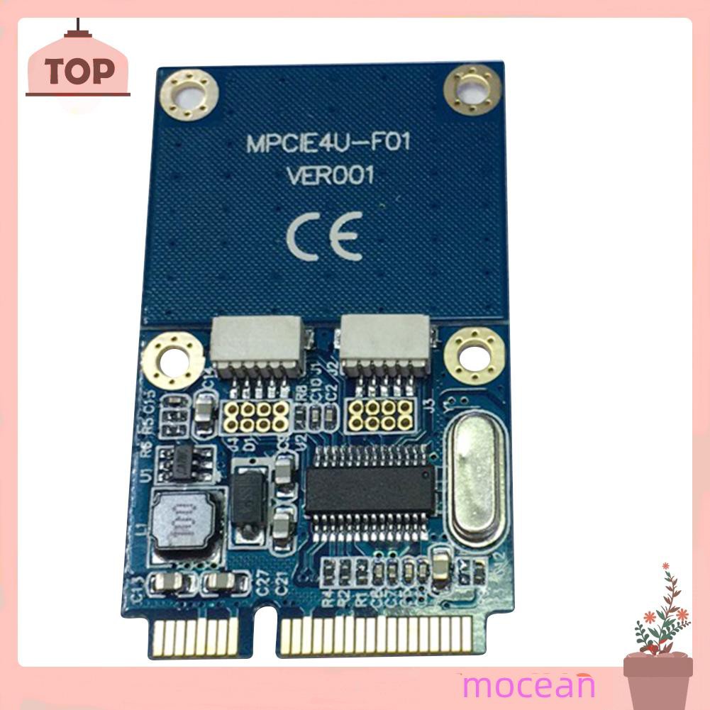 Bộ Chuyển Đổi Mini Pci-E Sang Usb Kép 5 Pin 2 Cổng Usb 2.0 Thẻ