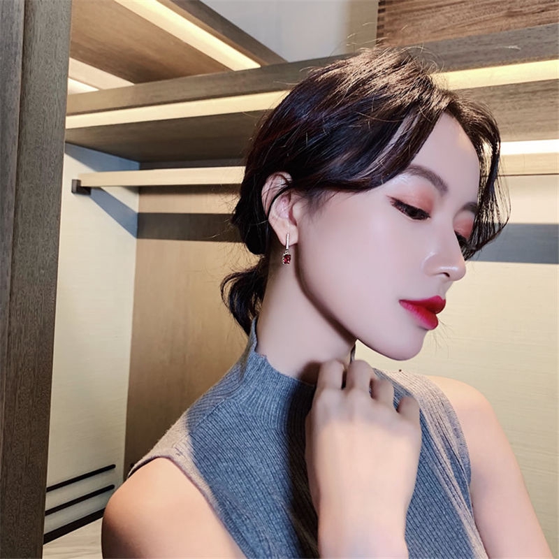 Bông Tai Dáng Dài Hình Vuông Thời Trang Cho Nữ