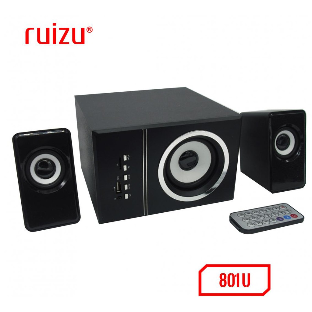 LOA 2.1 RUIZU 801U ĐỌC THẺ NHỚ, USB (( Giao hàng màu ngẫu nhiên )